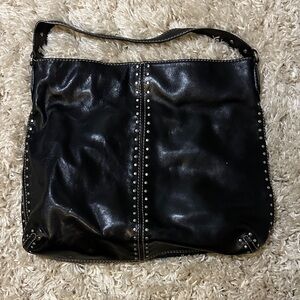 Michael Kors Black Studded Shoulder Bag